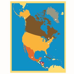 Karta slagalica Sjeverna Amerika