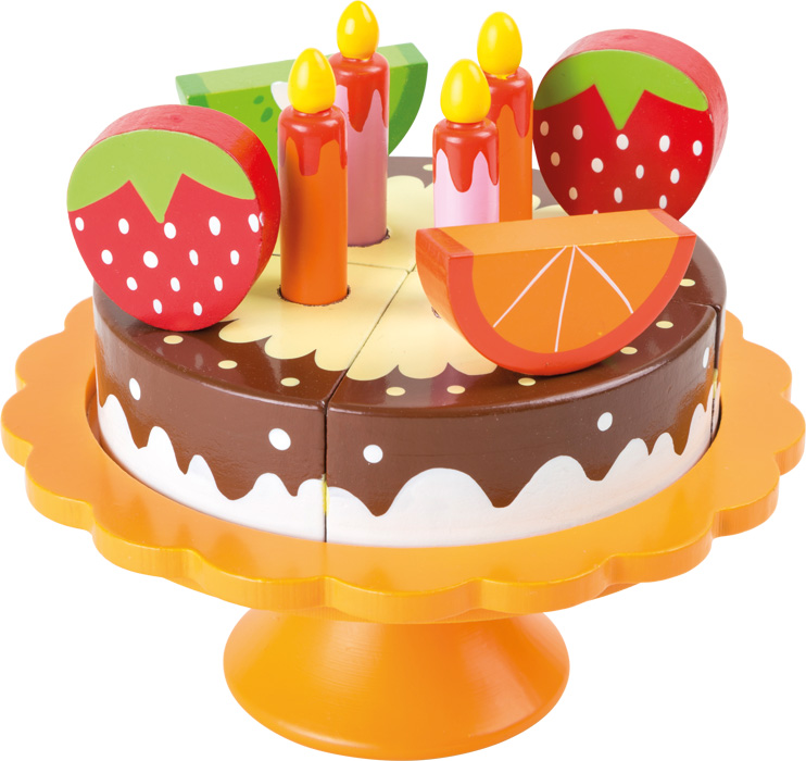 Drvena rođendanska torta za rezanje - Slika 1
