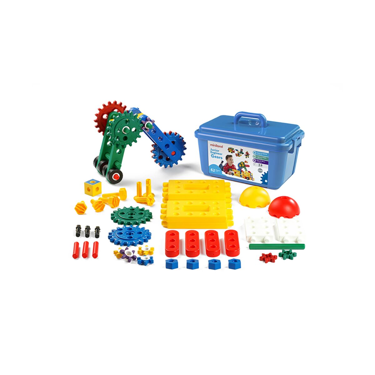 Edukativni konstruktorski set sa zupčanicima (62 dijela) - Slika 1