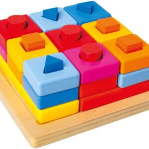 Drvene umetaljke s geometrijskim oblicima