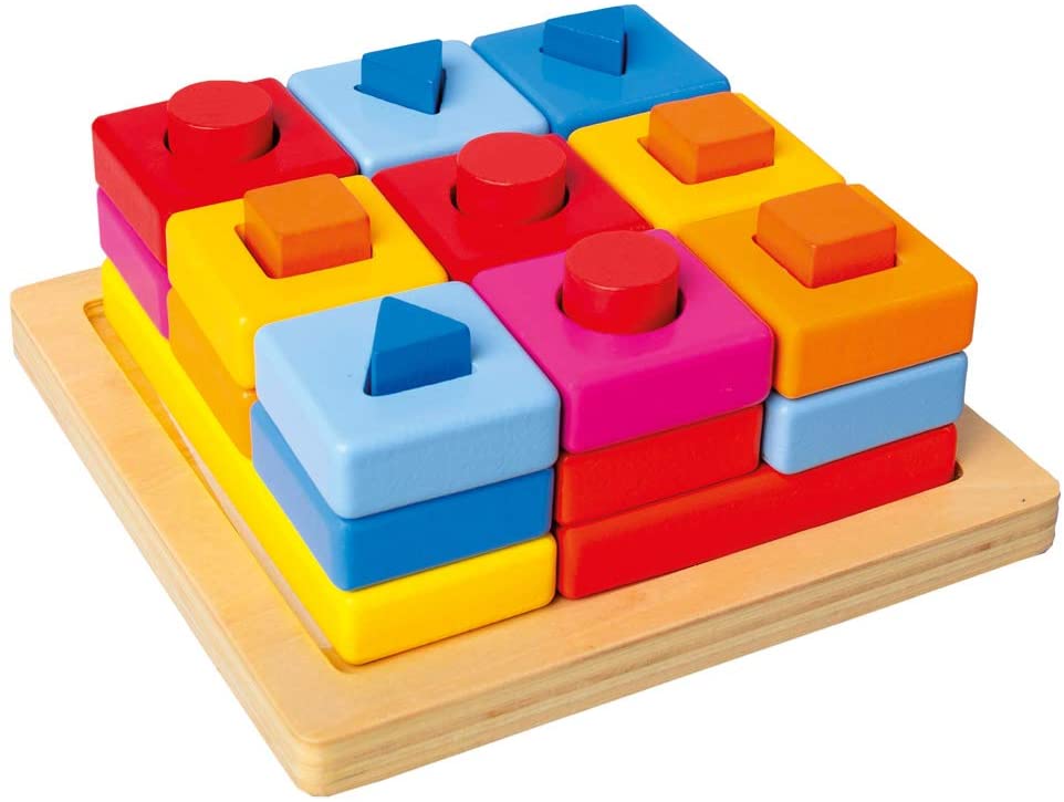 Drvene umetaljke s geometrijskim oblicima - Slika 1