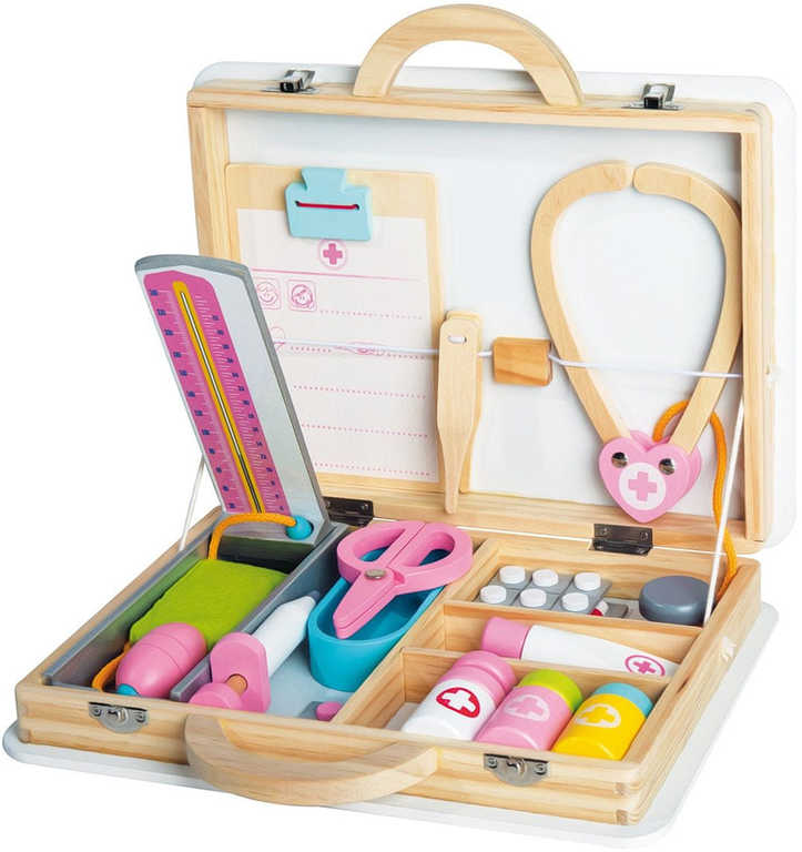 Medicinski set u drvenom koferu - Slika 1