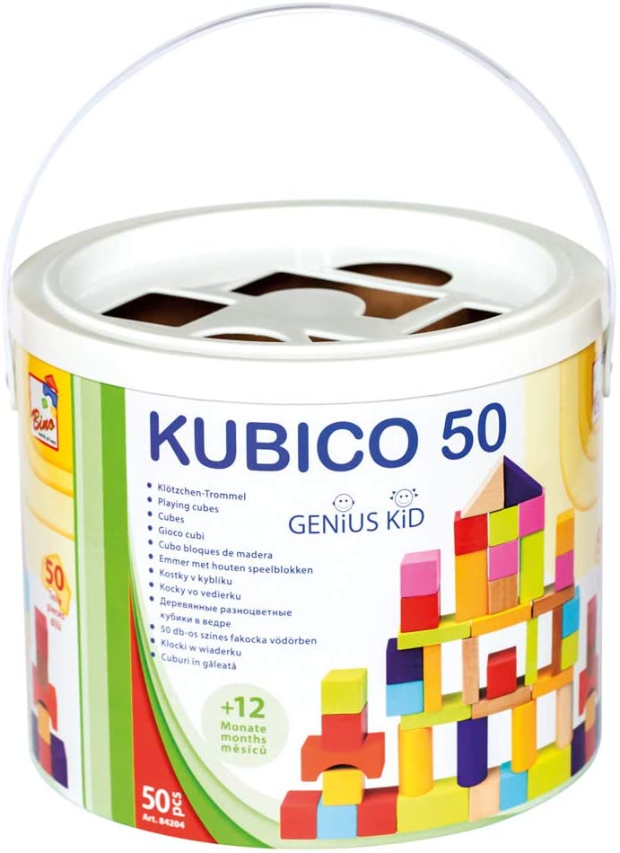 Kantica umetaljka sa šarenim drvenim kockama - 50 dijelova - Slika 4