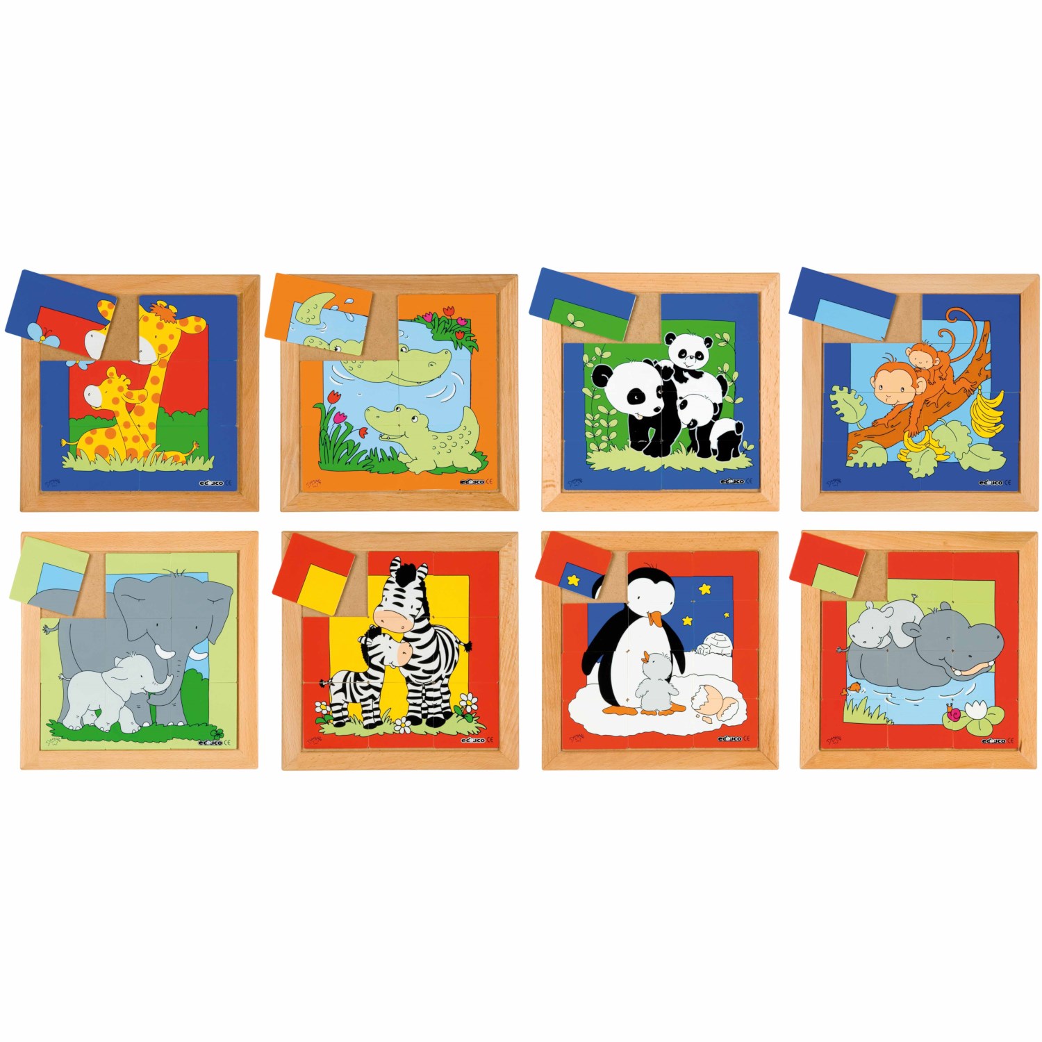 Puzzle - Životinje, set od 8 slagalica - Slika 2