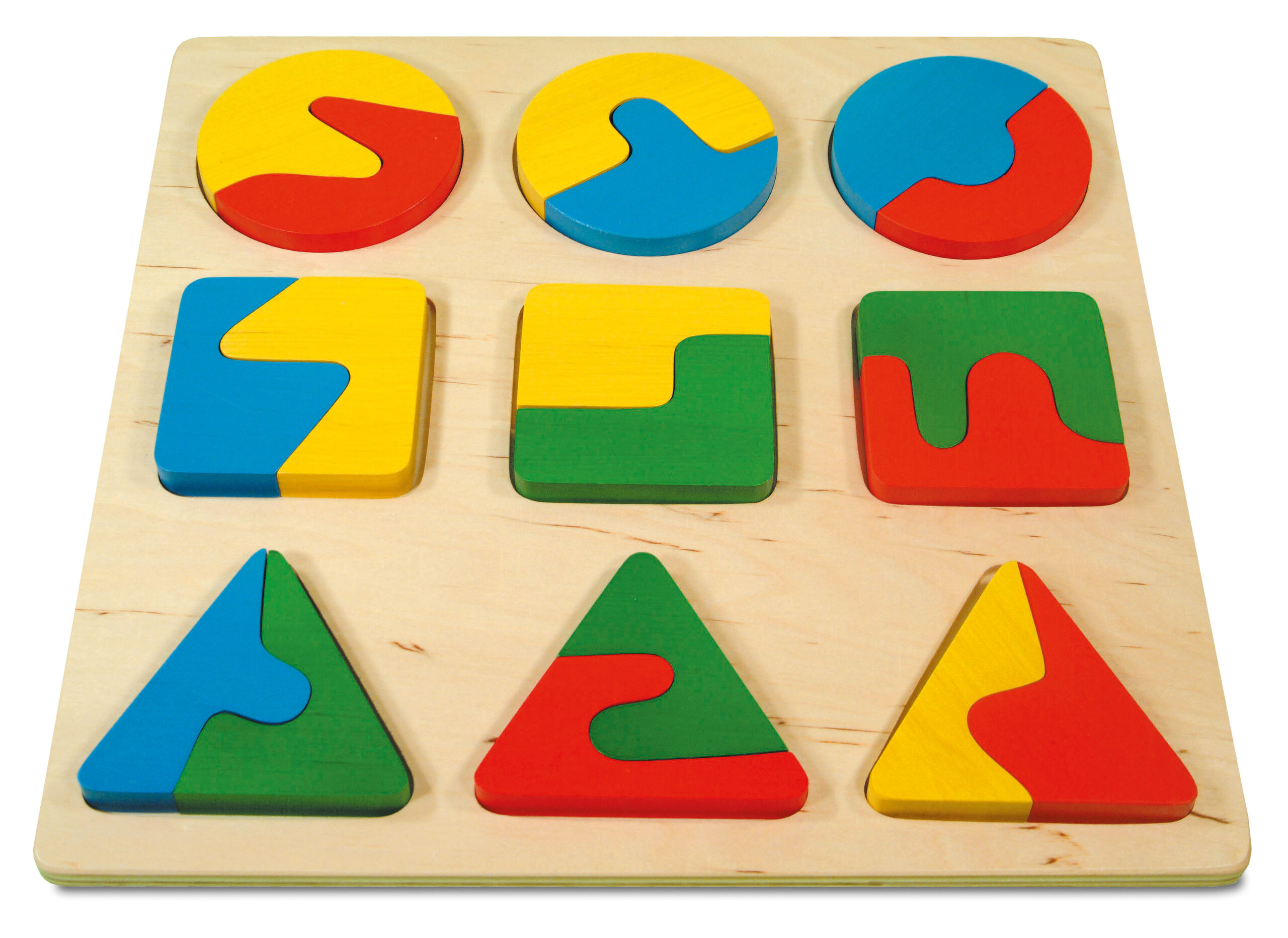 Puzzle - 3 geometrijska oblika - Slika 1