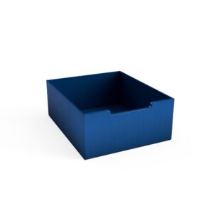 Kutija drvena plava visina 15 cm D:37