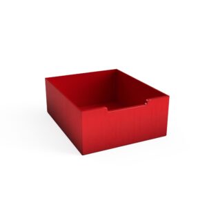 Kutija drvena crvena visina 15 cm D:37