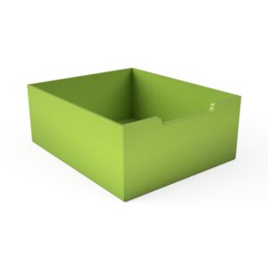 Kutija drvena zelena visina 15 cm D:37