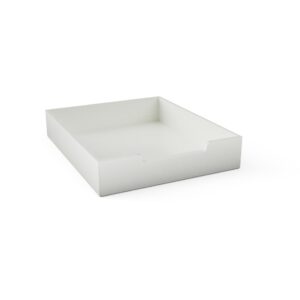 Kutija drvena bijela visina 7 cm D:37