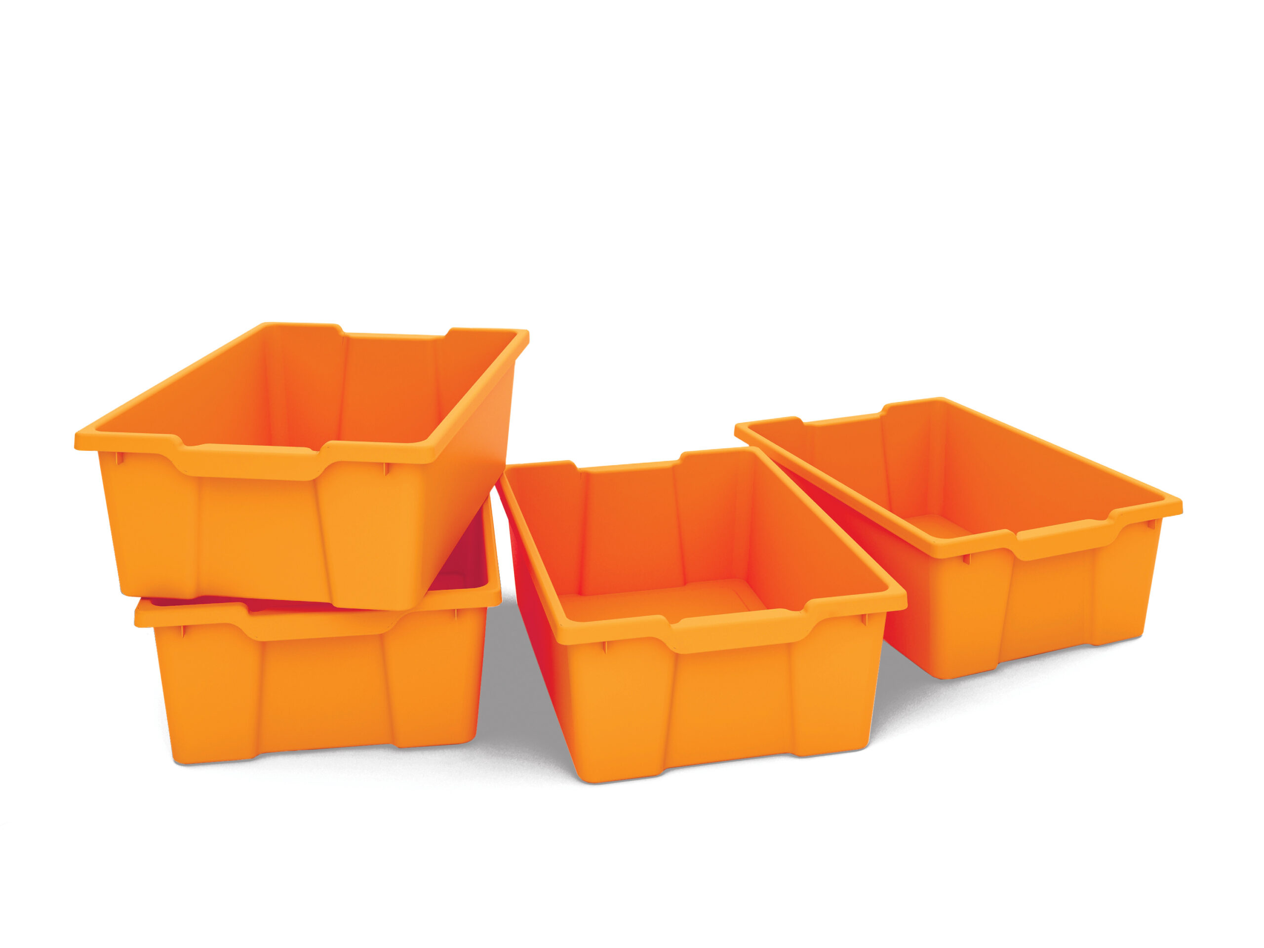 Plastična kutija narančasta visina 15 cm - Slika 2