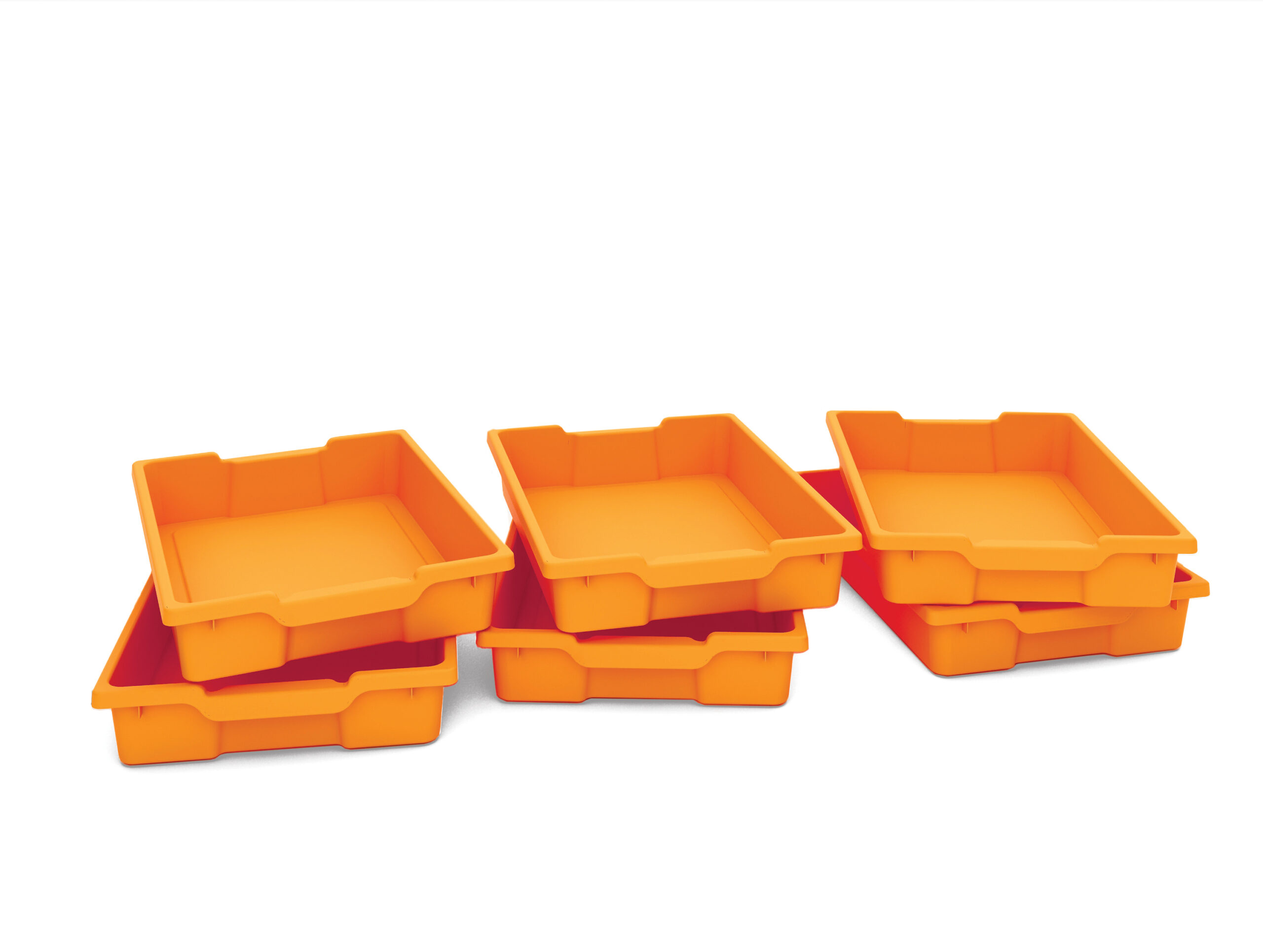 Plastična kutija narančasta visina 7 cm - Slika 1