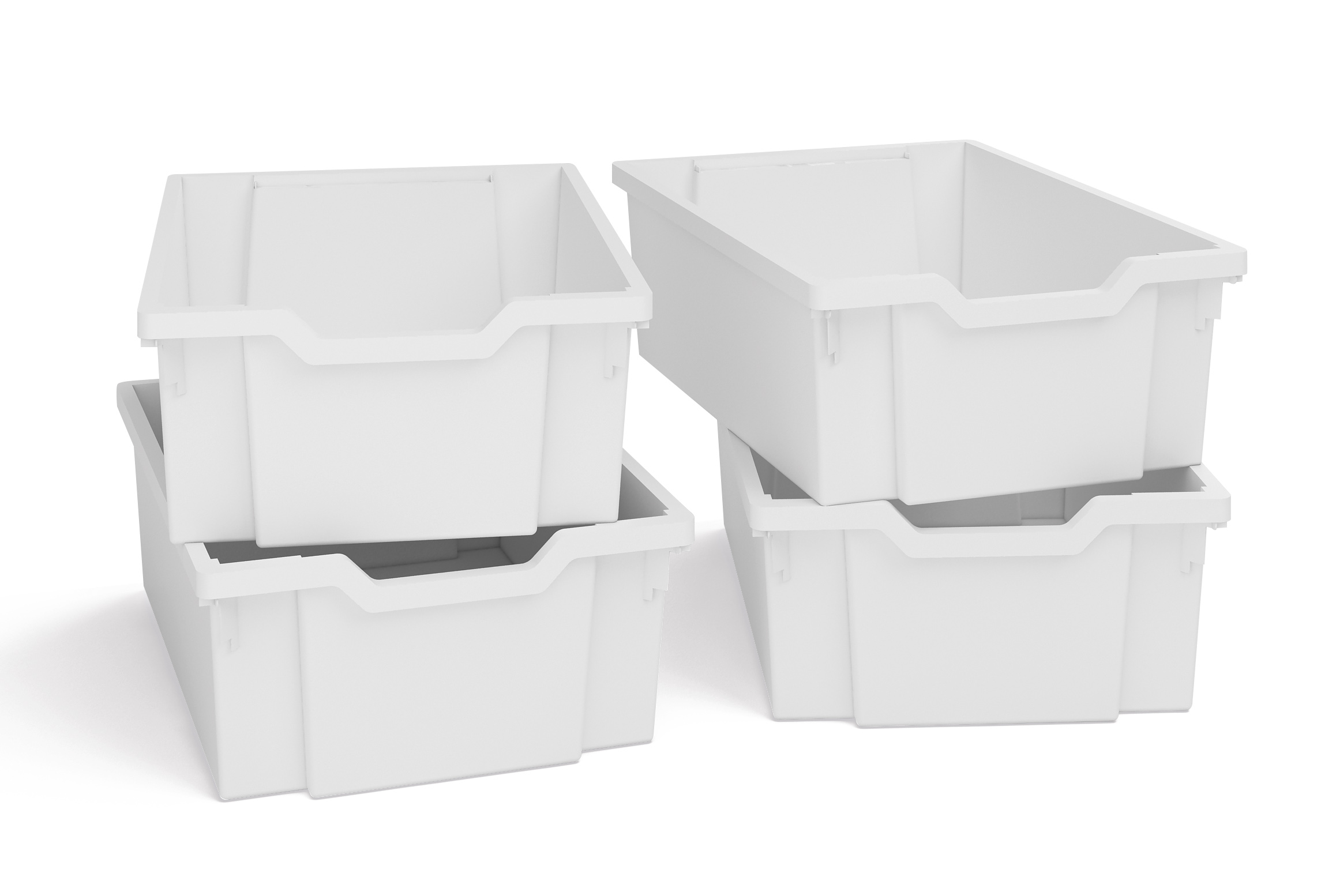 Plastična kutija bijela visina 15 cm - Slika 1