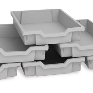 Plastična kutija siva visina 7 cm