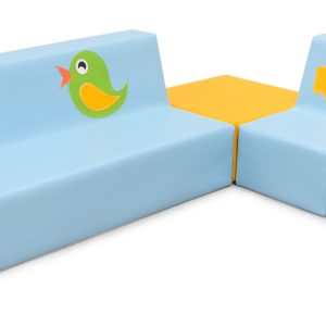 Set sjedalica s kvadratom Ptičice