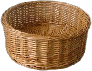 Duboka pletena košara - okrugla