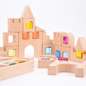 Drvene kocke za građenje 40 kom