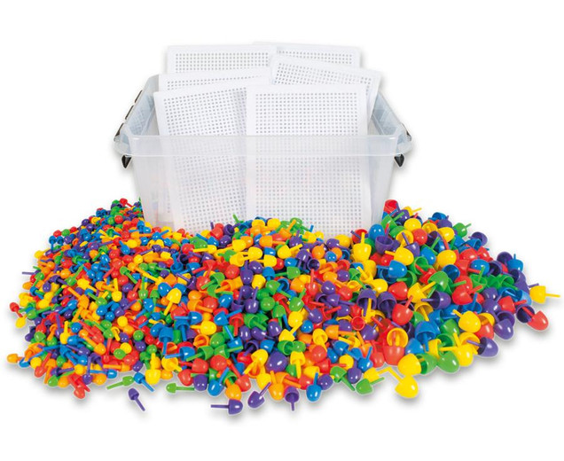 Čavlići u boji u plastičnoj posudi - Slika 2