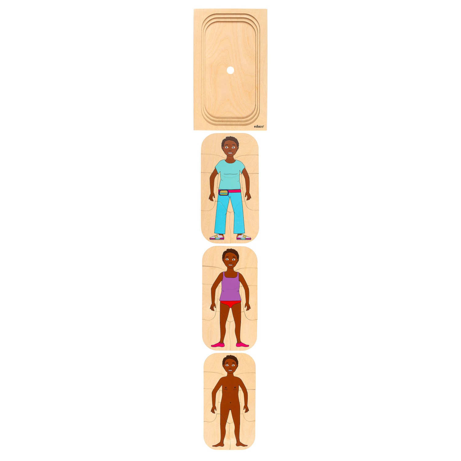 Slojevite puzzle - Odijevanje djevojčica - Slika 3