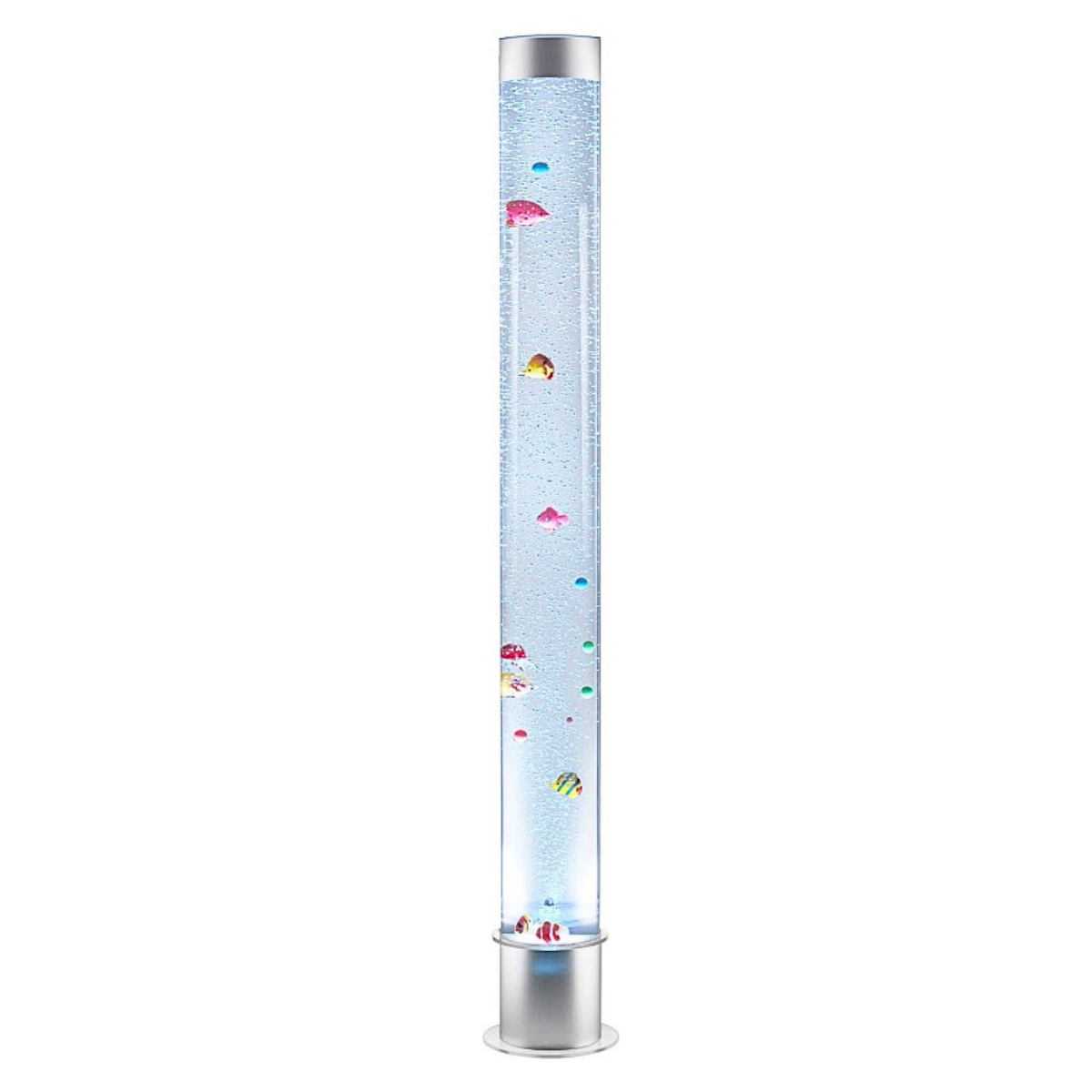 Senzorni LED cijevni stup s mjehurićima i ribicama (120 cm) - Slika 5